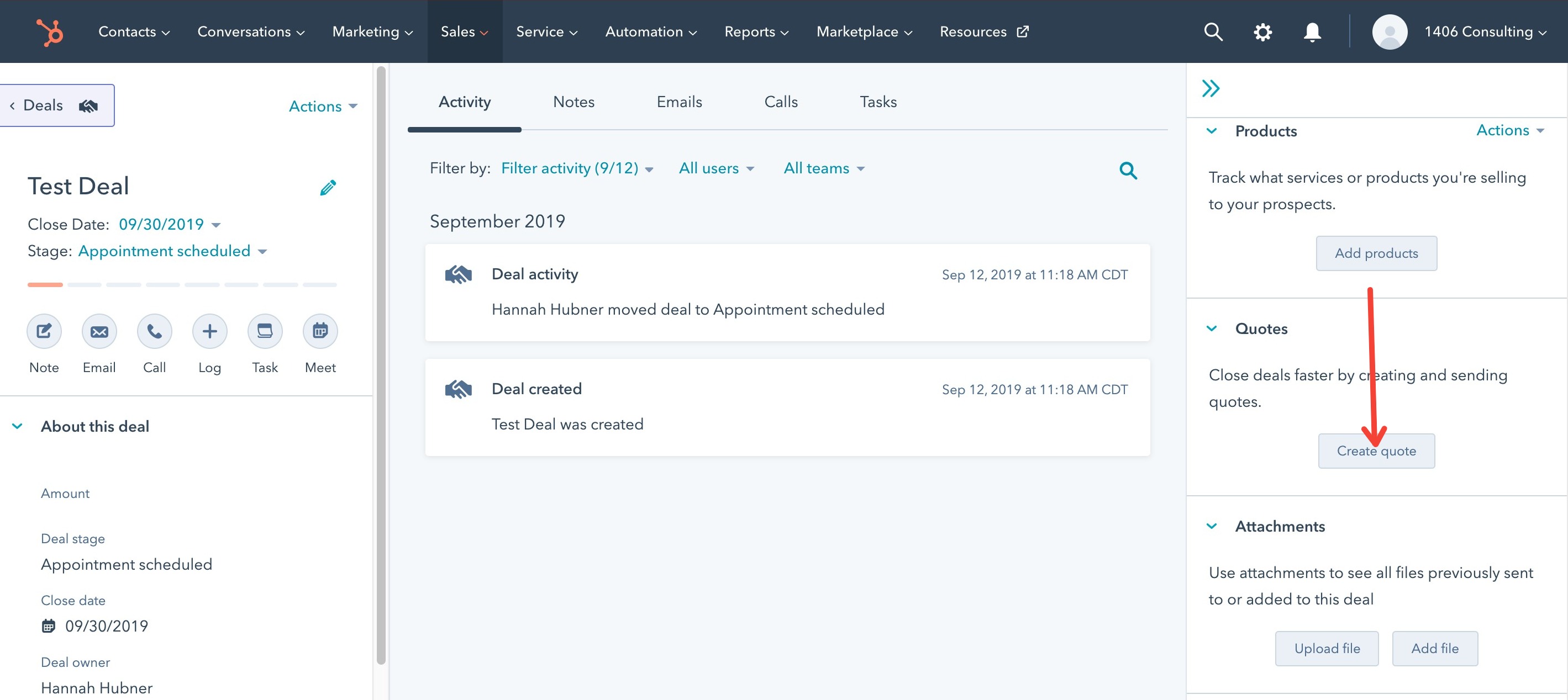 How To Use The Quotes Feature In HubSpot